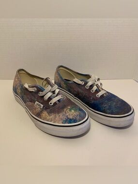 Vans 2020 Limited MoMA Claude Monet Water Lillies Canvas Sneakers Low Tops
